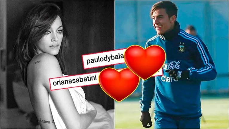 La reacción de Paulo Dybala tras ver una foto súper sexy de Oriana Sabatini... ¡y la respuesta de ella! (Fotos: Instagram)