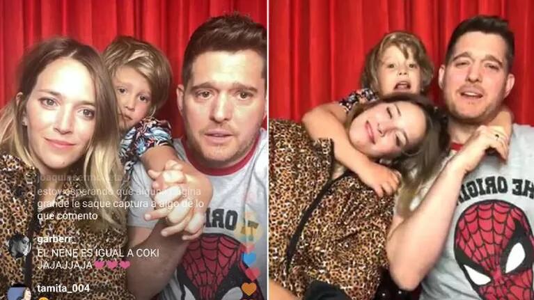 Luisana Lopilato y Michael Bublé mostraron por primera vez a Noah desde su recuperación en su Live de Instagram