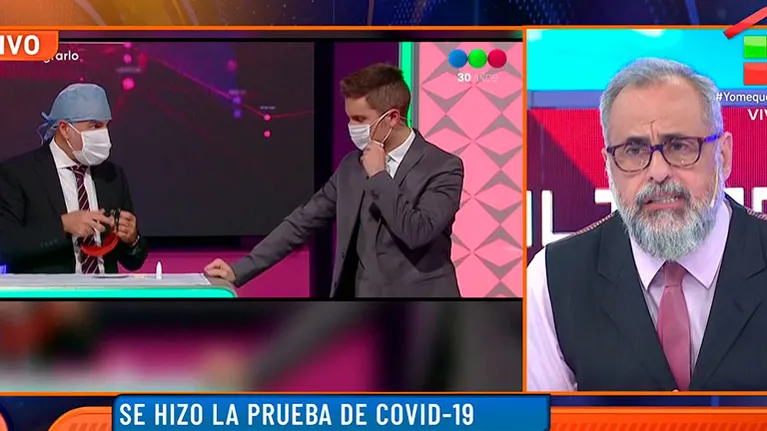 Fuerte crítica de Jorge Rial luego de que Santiago del Moro se hiciera en TV un test de coronavirus