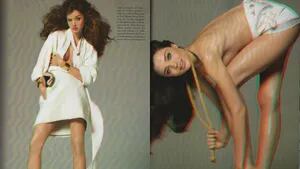Miranda Kerr se desnuda en una producción de fotos 3D