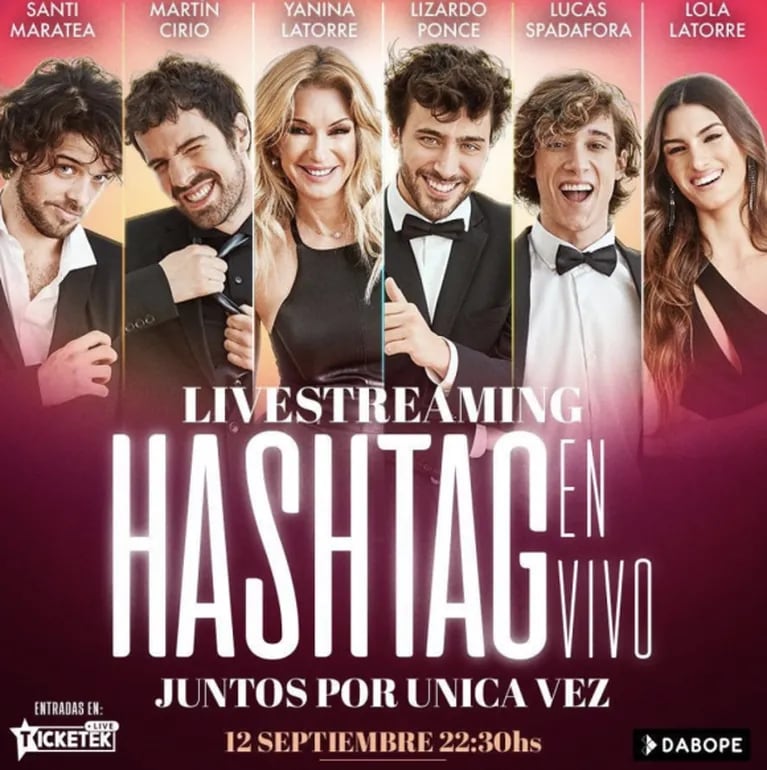 Yanina y Lola Latorre, Martín Cirio, Santiago Maratea, Lizardo Ponce y Lucas Spadafora se prepararan para "Hashtag en vivo": ¡detalles!