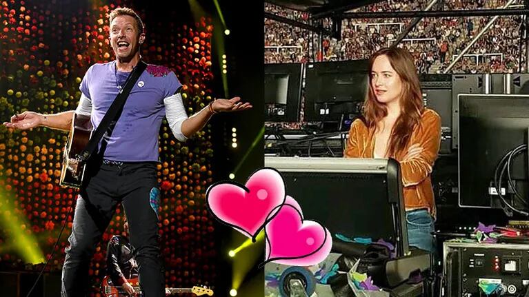 Dakota Johnson, como una fan más de Chris Martin en el show de Coldplay en Argentina