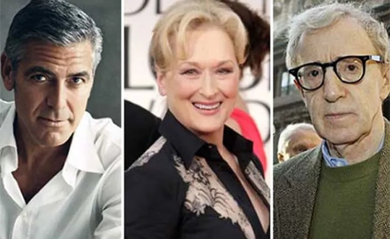 George Clooney, Meryl Streep y Woody Allen, candidatos a ganar en los Oscar 2012. (Fotos: Web)