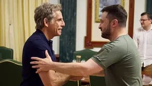 Ben Stiller viajó a Ucrania y se reunió con el presidente: Eres mi héroe