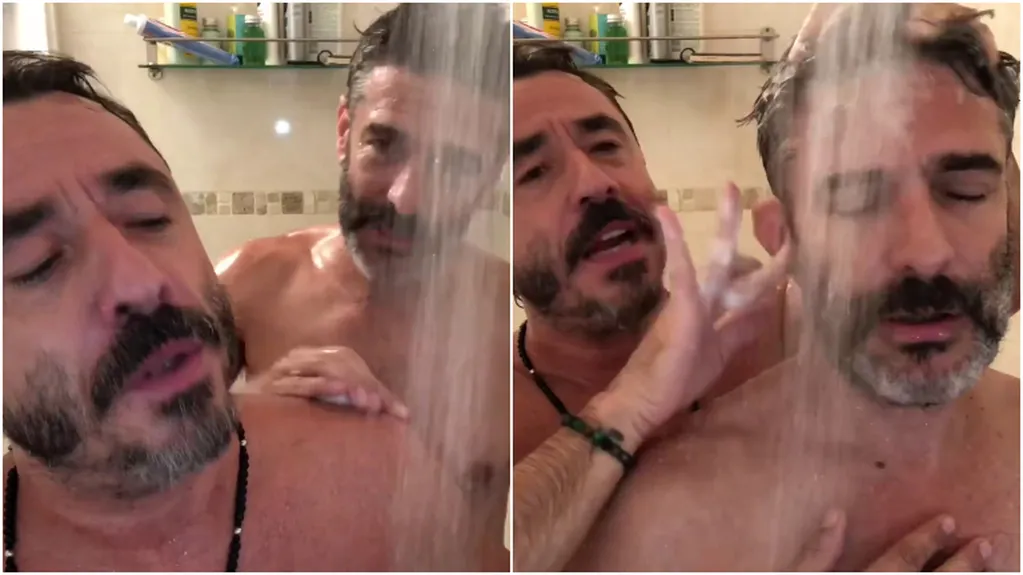 El divertido reportaje de Pablo Granados a Leonardo Sbaraglia... ¡en la ducha!