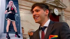 El firme detalle del look de Estanislao, el hijo del presidente Alberto Fernández: llevó un pañuelo LGBTIQ+