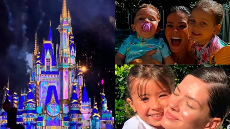 China Suárez llevó a sus hijos a Disney
