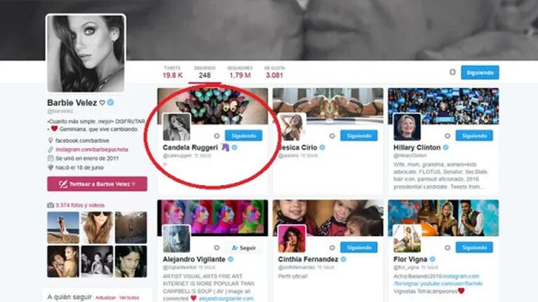 En medio de la polémica, Barbie Vélez volvió a seguir a Candela Ruggeri en Twitter e Instagram: el motivo de la pelea