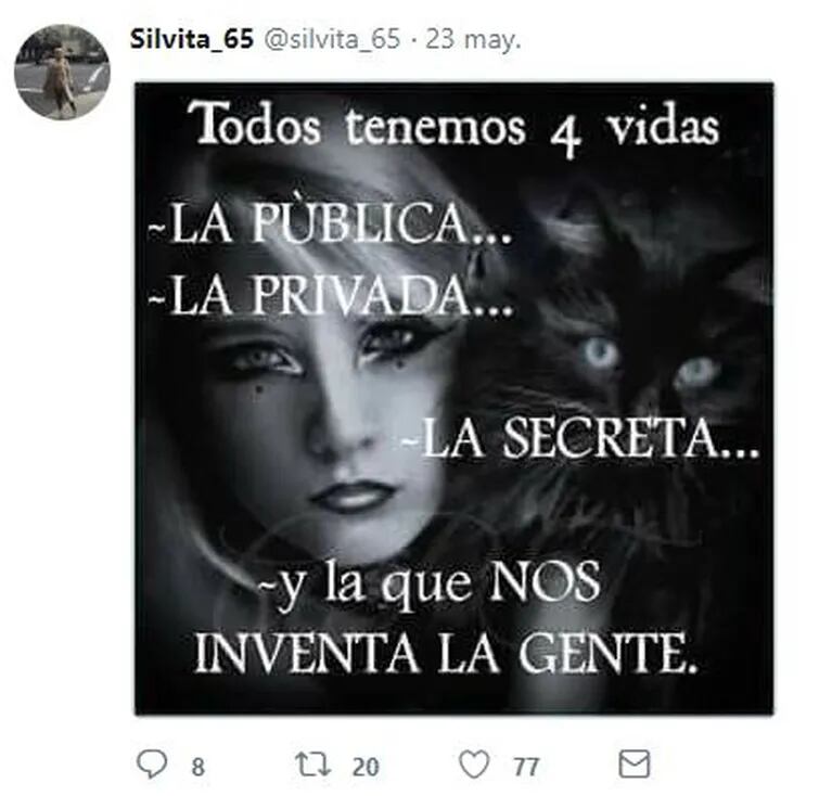 Los tweets y "me gusta" de Silvia D’Auro, en medio del escándalo de su hija Morena con Jorge Rial
