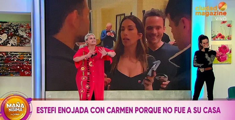 El picantísimo reclamo de Carmen Barbieri a Estefi Berardi por blanquear a su nuevo novio en LAM