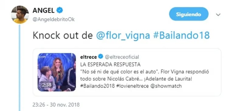 Picante veredicto de De Brito tras el cruce de Laurita Fernández con Flor en el Bailando: "Knock out de Vigna"