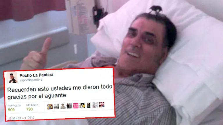 El último tweet de Pocho la Pantera, 11 días antes de su muerte. Foto: Twitter