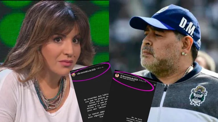 Gianinna Maradona reflotó sus alarmantes mensajes de hace un año alertando sobre la salud de Diego: Recen por él