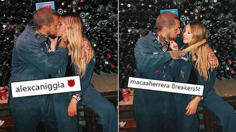 Alexander Caniggia presentó a su novia en Instagram: Mi pajarita
