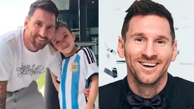 El nene que viajó a Miami para conocer a Lionel Messi le contó que hace su mismo tratamiento de crecimiento.