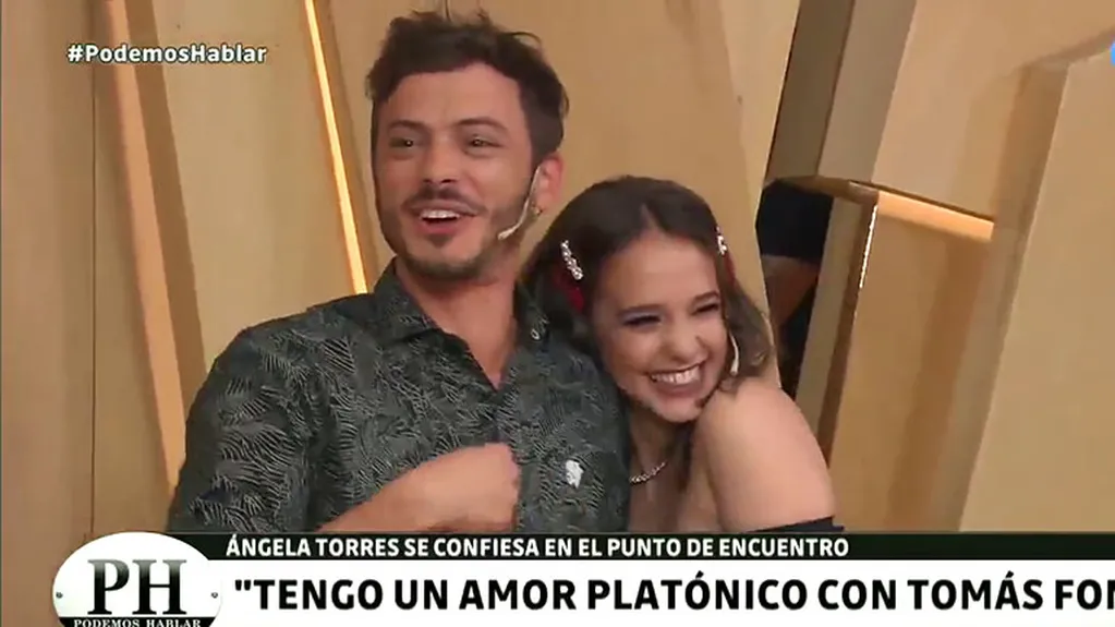 La confesión pública de amor de Ángela Torres a Tomás Fonzi en TV: "Tengo algo platónico con él"