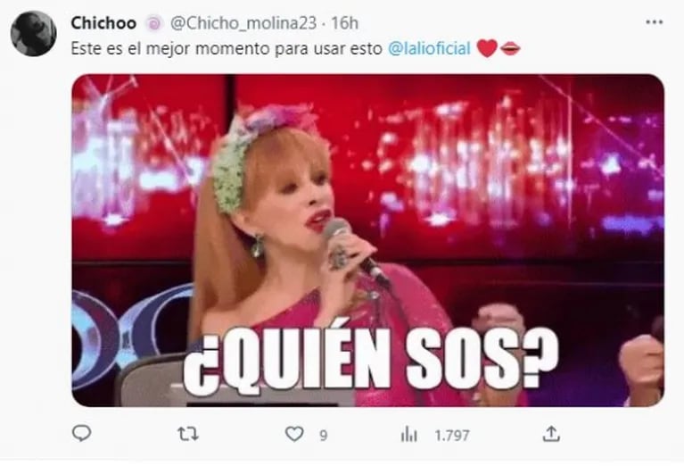 Picante tweet de Lali Espósito tras las polémicas declaraciones de Nacha Guevara en su contra