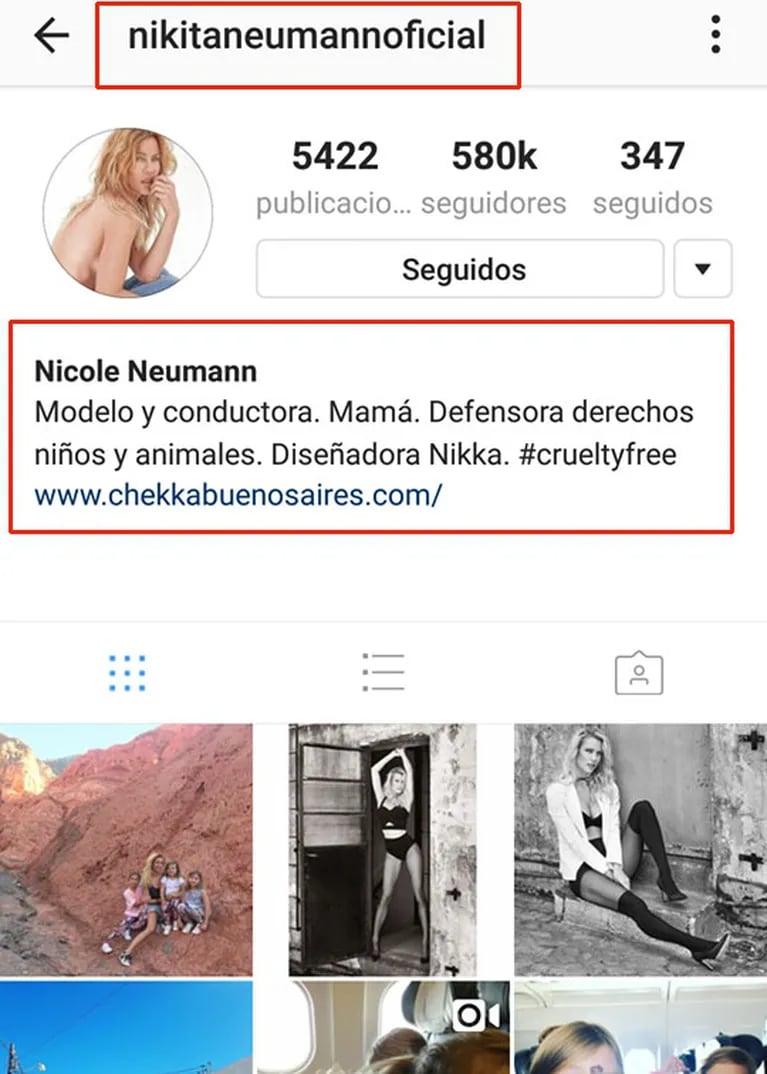 El nuevo usuario de Nicole Neumann en Instagram tras confirmar la separación de Fabián Cubero 