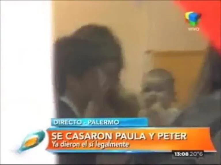Paula Chaves y Pedro Alfonso se casaron por Civil