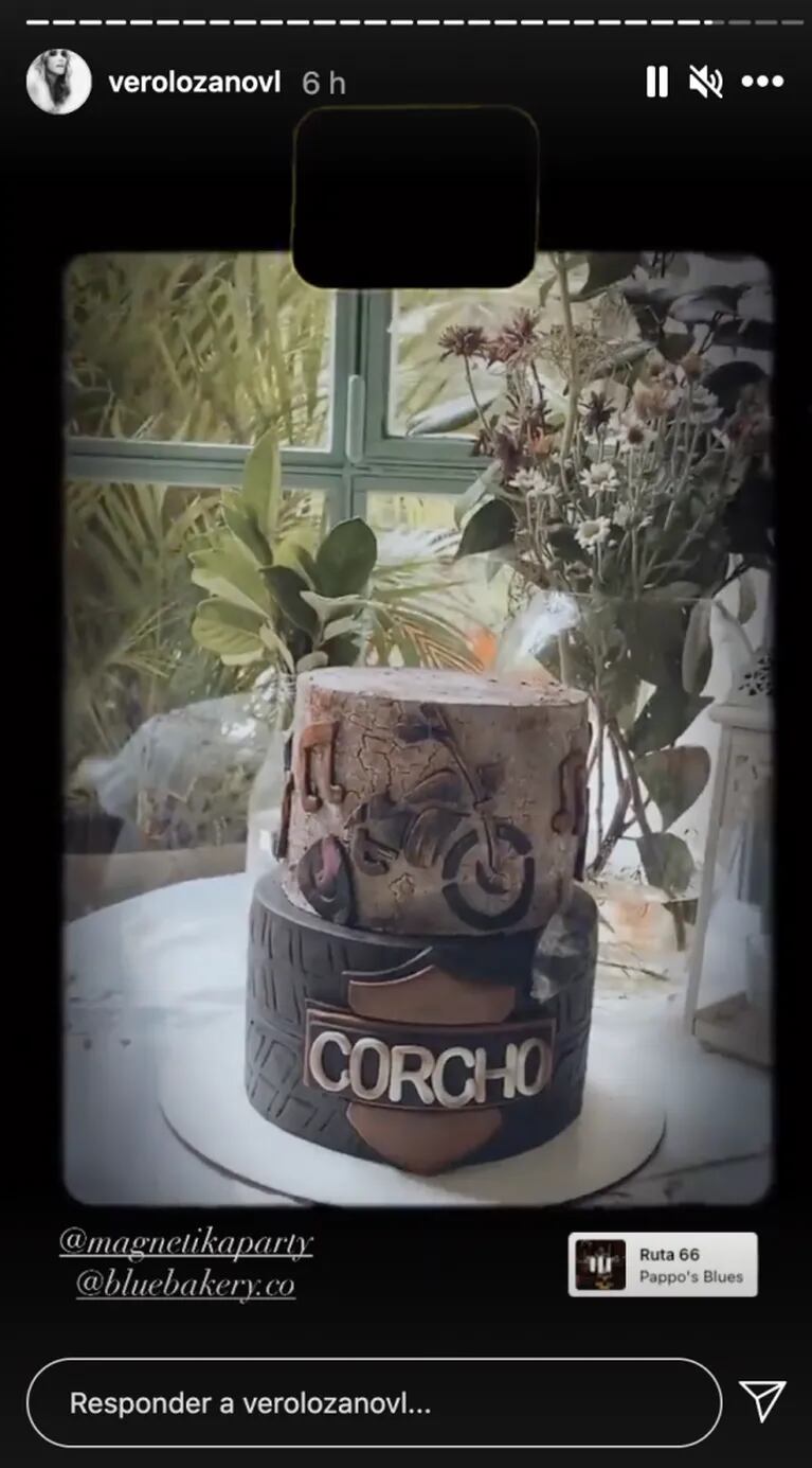 Verónica Lozano le dedicó un tierno mensaje a Corcho Rodríguez por su cumple y mostró su espectacular torta: "¡Te amamos!"