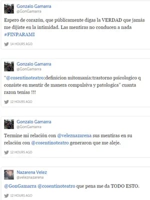 Los picantes tweets de la cuenta de Gonzalo Gamarra. (Foto: Twitter)