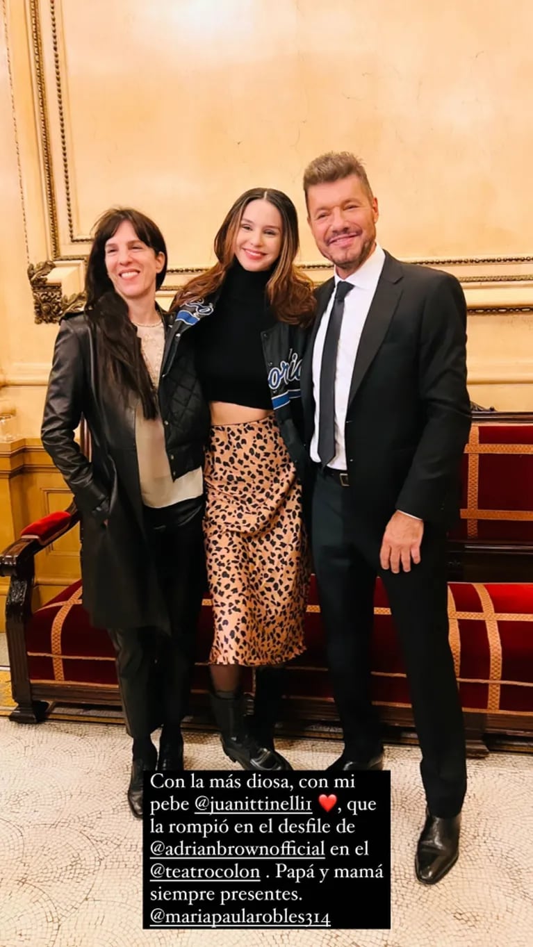 Marcelo Tinelli se mostró otra vez con Paula Robles: fueron juntos a ver a Juanita al Teatro Colón