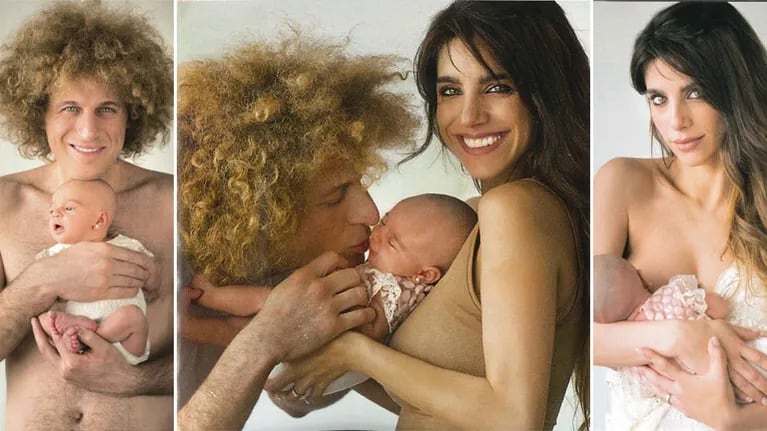 La tierna producción de fotos de Rulo y Gabriela Sari con su beba: Estamos desbordados de felicidad y cada día...