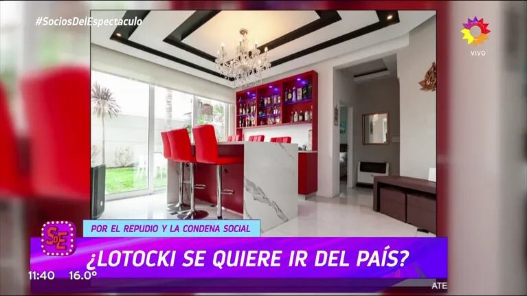 La mansión de Aníbal Lotocki por dentro. (Foto: Captura TV)