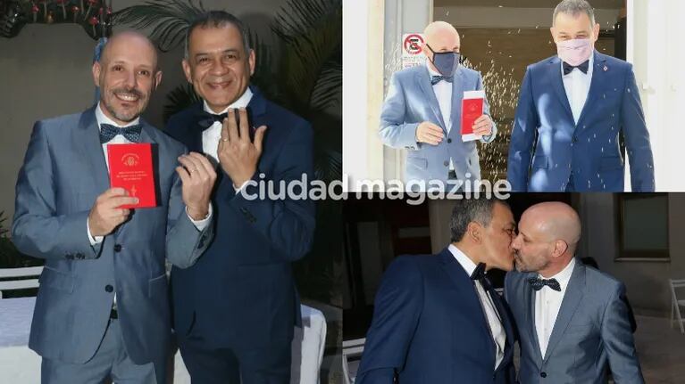 Las fotos del casamiento íntimo del periodista Javier Fabracci con su pareja, después de 15 años juntos