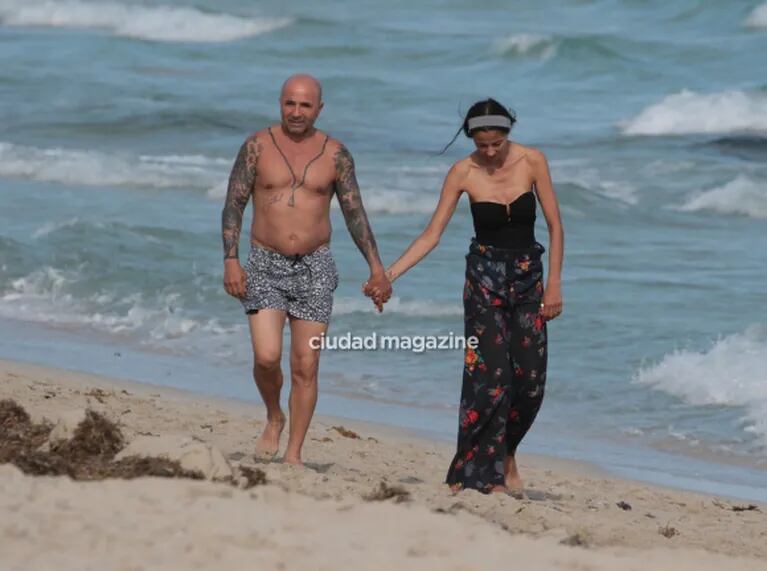 Las fotos de las románticas vacaciones de Jorge Sampaoli y su mujer, Paula Valenzuela, en Miami