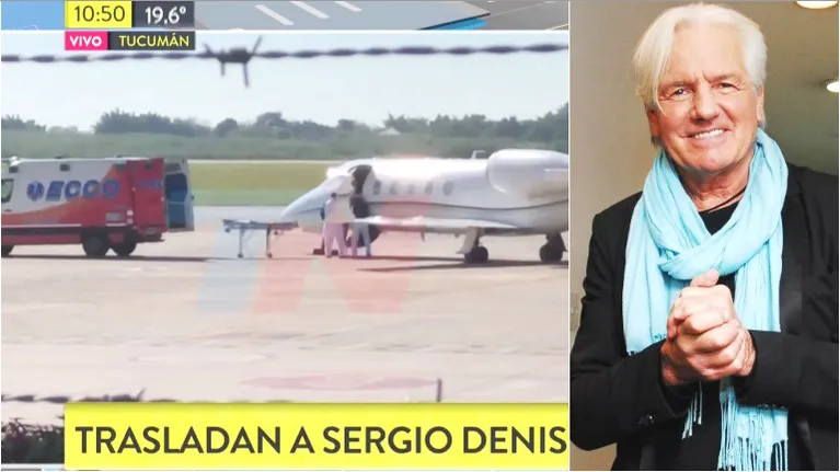 Trasladan a Sergio Denis a Buenos Aires en un avión sanitario