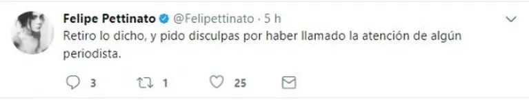 El duro tweet del hijo de Roberto Pettinato contra su padre: "Antes de decirme ‘tu viejo es un genio’ sepan que en el peor momento de mi vida me abandonó y todo mi tratamiento lo pagó mi hermana"