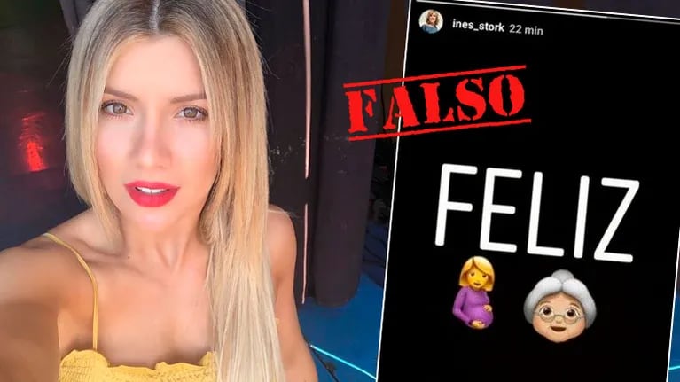 La reacción de Laurita Fernández luego de que una cuenta falsa de su mamá anunciara su embarazo