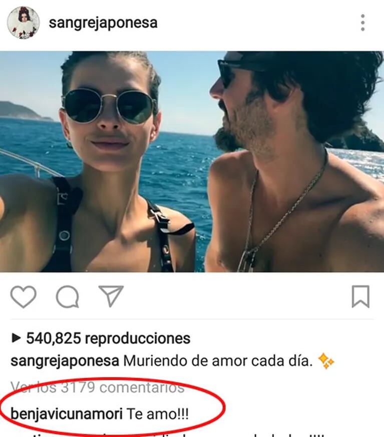 La China Suárez y el video más hot junto a Benjamín Vicuña en un barco: "Muriendo de amor cada día" 
