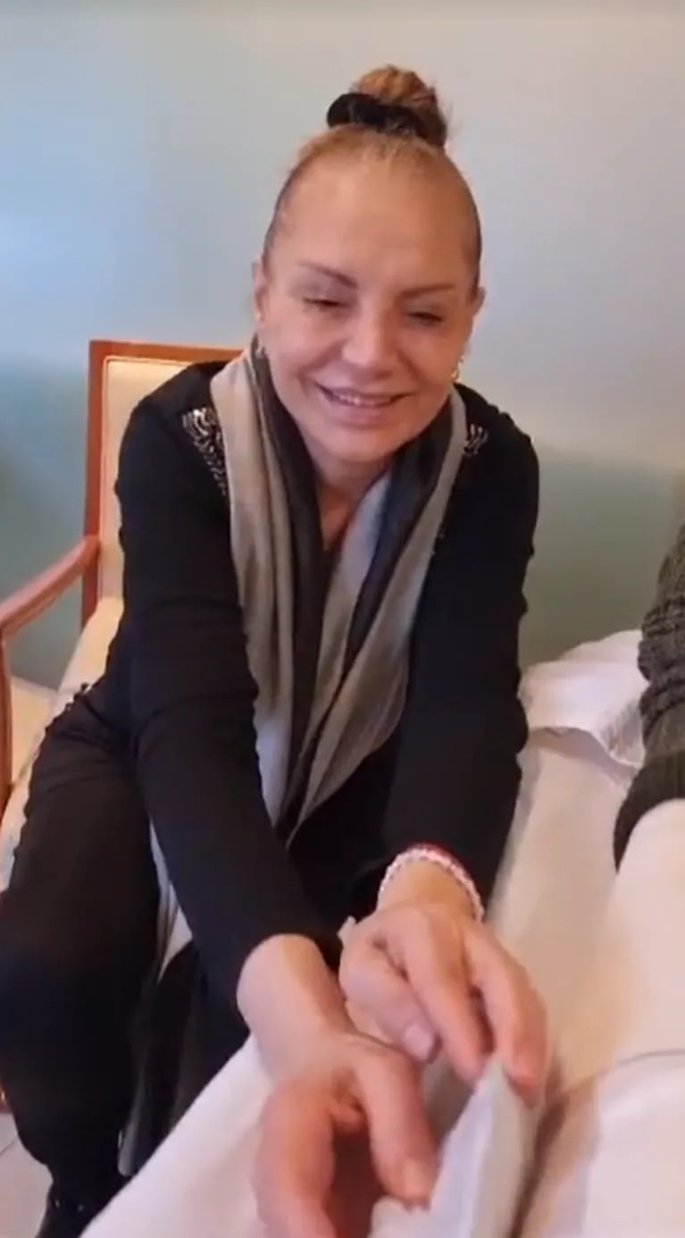 Video: Georgina Barbarossa mostró cómo va su rehabilitación tras la operación de rodilla
