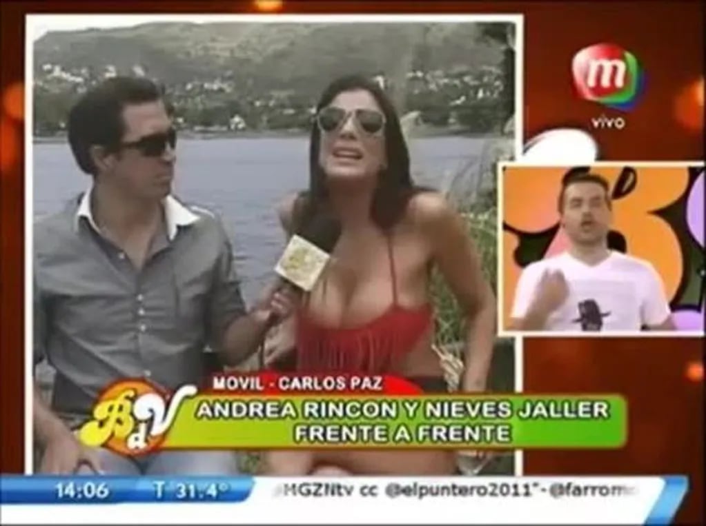 El cruce en vivo de Andrea Rincón con la ex de Ale Sergi