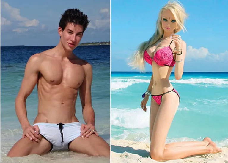 El “Ken humano” arremetió contra la “Barbie humana” y la comparó con un travesti. (Foto: Web)