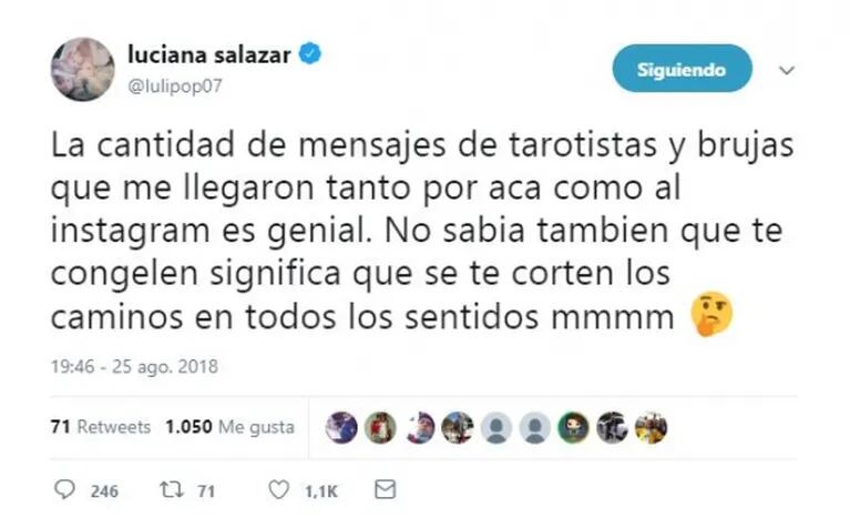 Luciana Salazar reveló para qué sirve la supuesta brujería de Martín Redrado