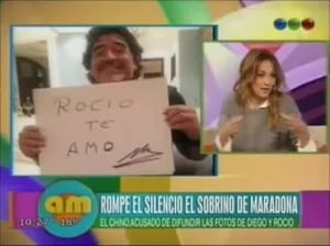 El sobrino de Diego Maradona  liquidó  a la nueva novia de su tío: "Rocío es una busca fama"
