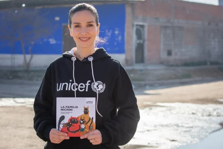 Natalia Oreiro, como Embajadora de Unicef, leyó cuentos en un centro de primera infancia en Salta