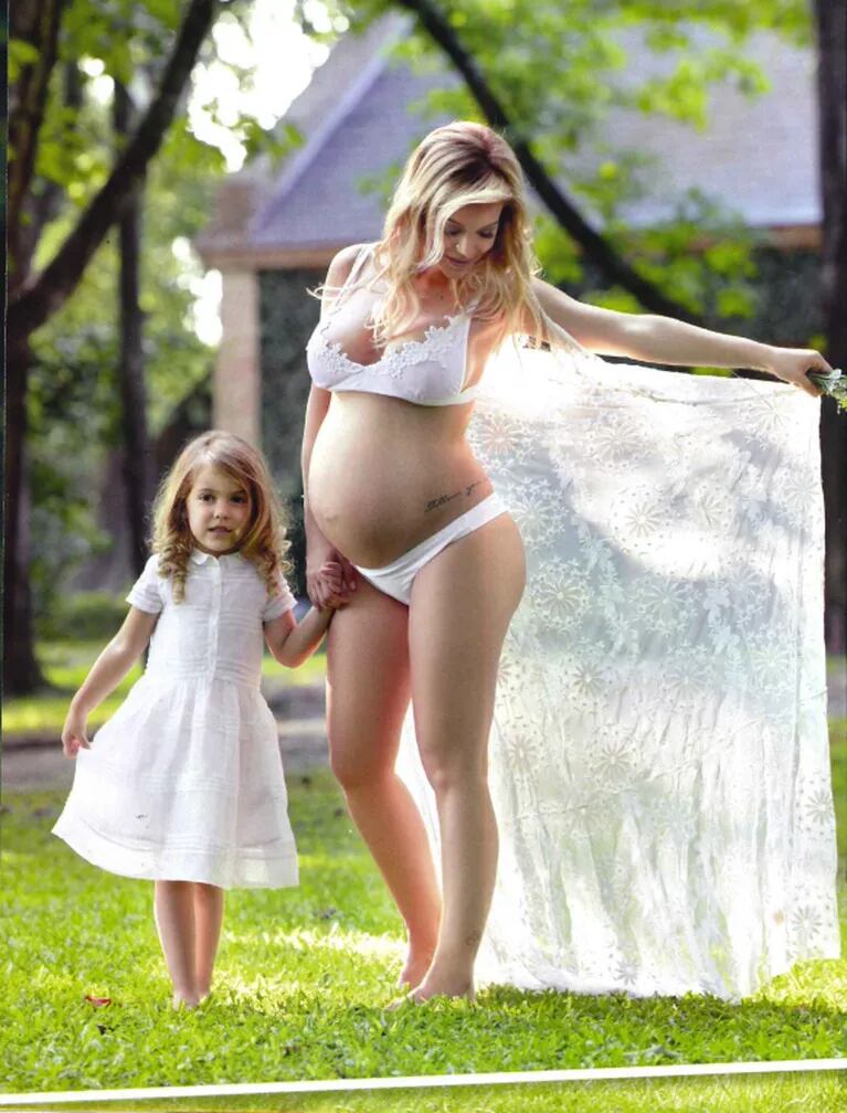 Las dulces fotos de Evangelina Anderson, embarazada de 7 meses y medio: "Lo único que quiero cuando nazca mi princesita es estar de la mano de Martín"
