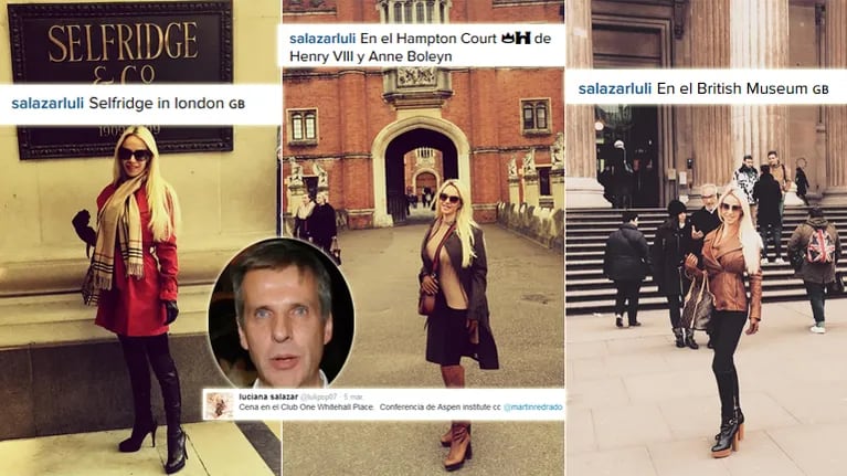 Los días de Luciana Salazar y Martín Redrado en Londres (Foto: Instagram)