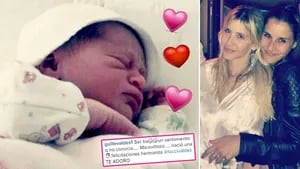 La felicidad de Guillermina Valdés por el nacimiento de su primera sobrina, Mora. (Foto: Instagram)