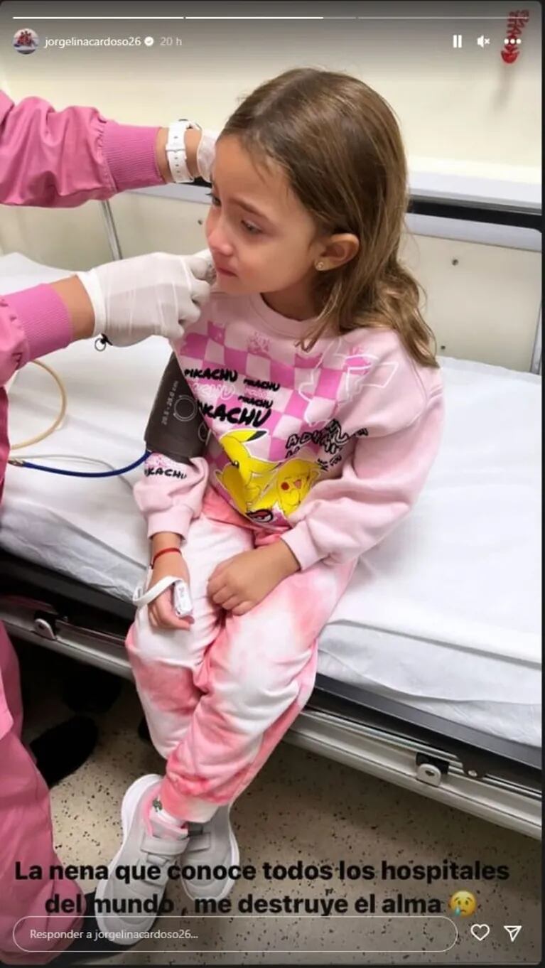 La hija menor de Ángel Di María terminó en un hospital de Qatar: "Me destruye el alma"
