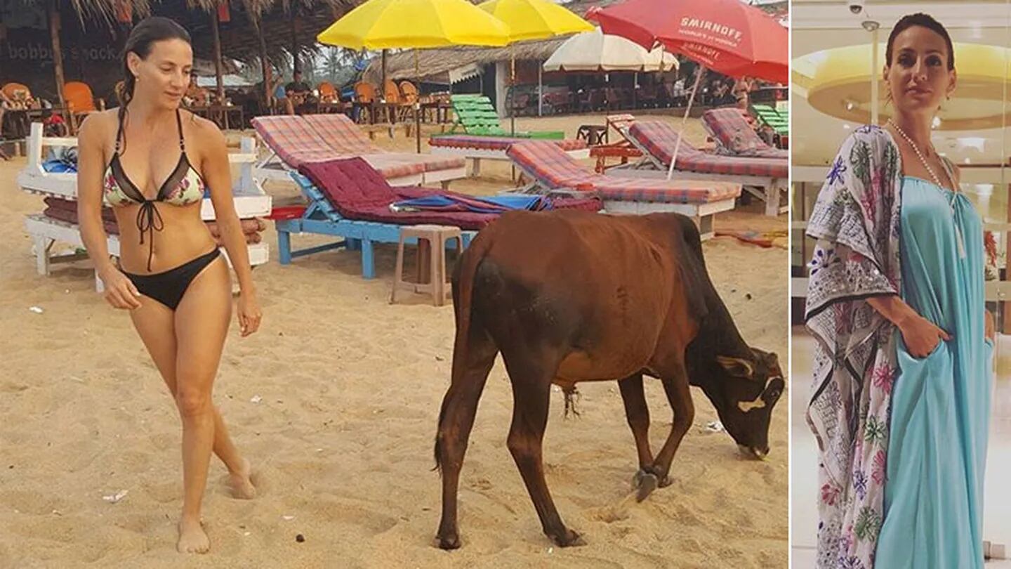 Eleonora Wexler en la playa de Goa, India. (Foto: Instagram)
