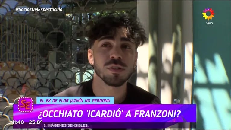 Agustín Franzoni se despachó con todo contra Nico Occhiato por ponerse de novio con su ex Flor Jazmín Peña