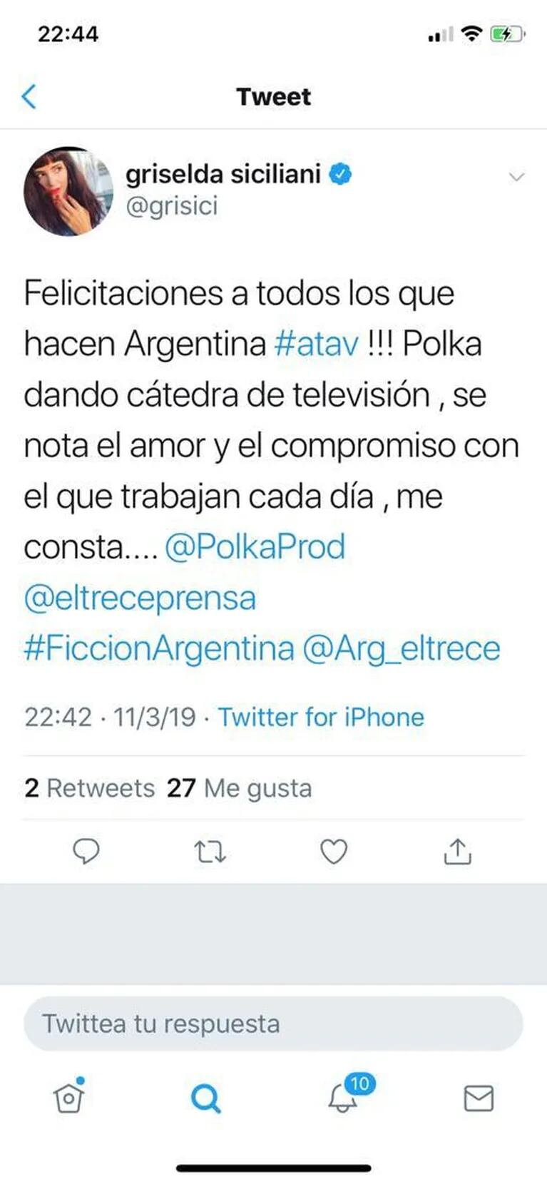 Los mensajes de los artistas argentinos en Twitter tras el gran debut de Argentina, tierra de amor y venganza