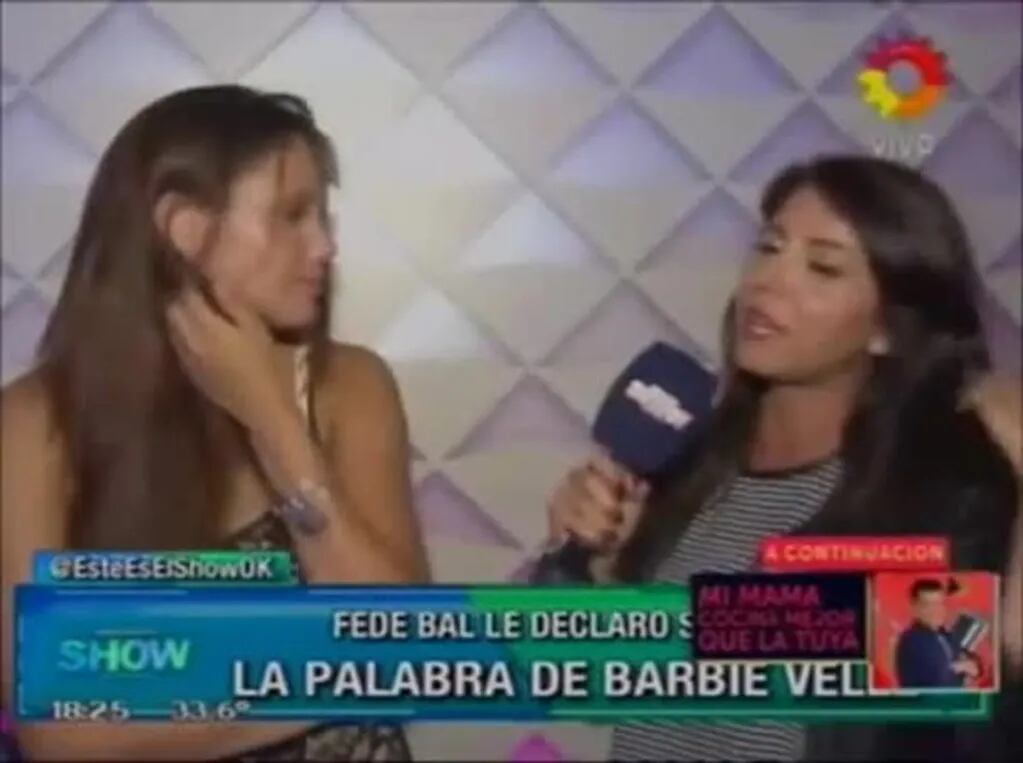 Este es el show: Barbie Vélez le da chances a Federico Bal y Nazarena Vélez la aprobó