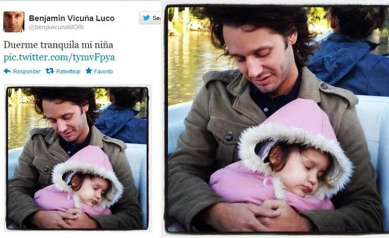 Benjamín Vicuña recordó a su hijita en Twitter: "Duerme tranquila mi niña"