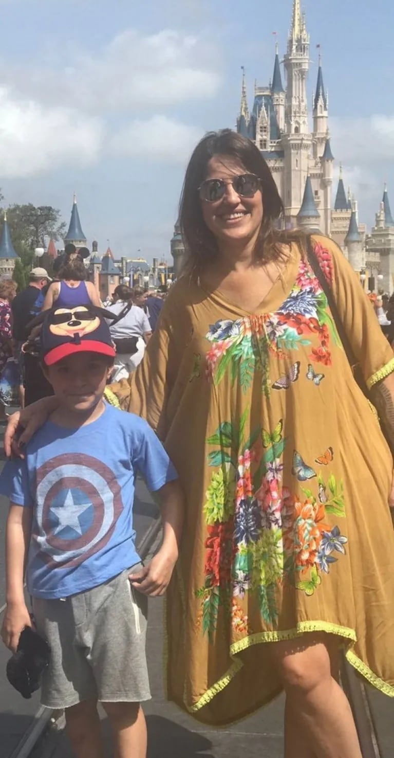 La postales de las vacaciones familiares de Maju Lozano con su hijo ¡y su exmarido! en Disney: "El tiempo lo cura todo"